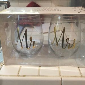 Mr & Mrs Wine Glasses